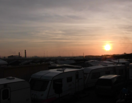 Evening in the Jungle, Calais.