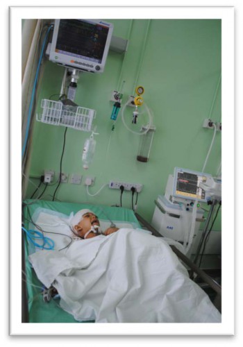 Syrian airstrike victim in Jordanian hospital