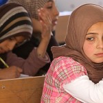 Syrian girl in Jordan refugee camp