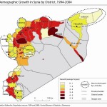 Demographic Growth in Syria by District, 1994_2004 – Frabrice Balanche