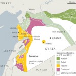 Main areas of control in Syria as of 3 June 2013