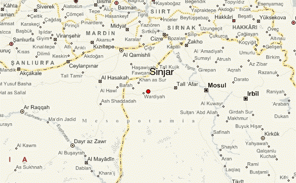 Sinjar map bigger