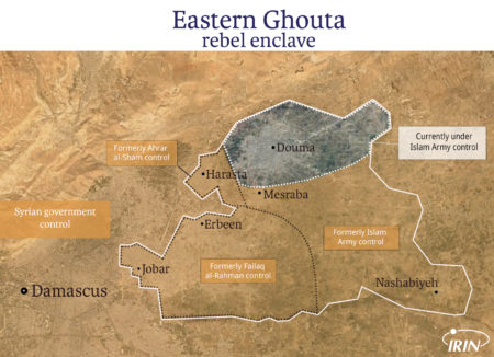 Eastern Ghouta - Map by IRIN News