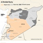extremist vs moderate rebel control in Syria
