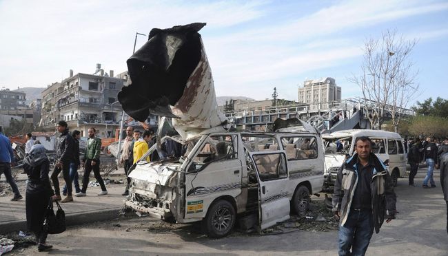 Service destroyed in Damascus car bombing